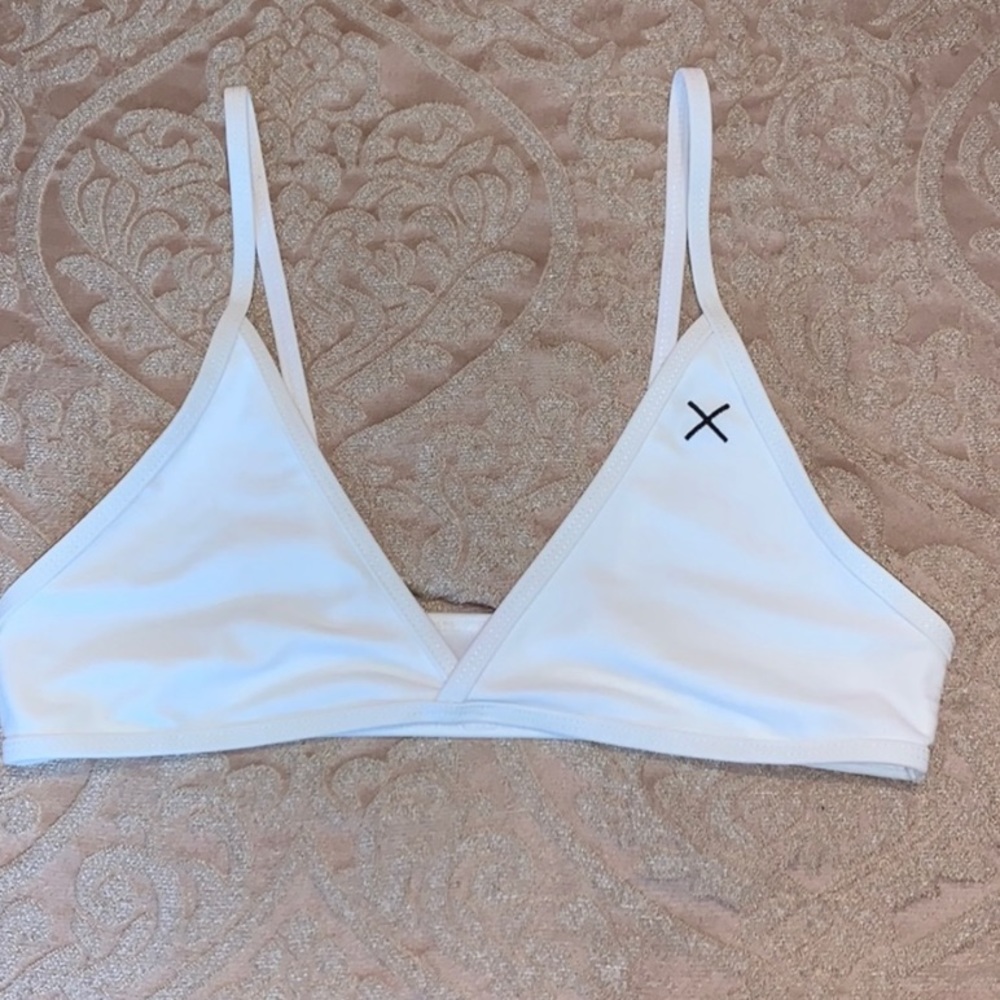 BoutineLA Off White Bikini Top